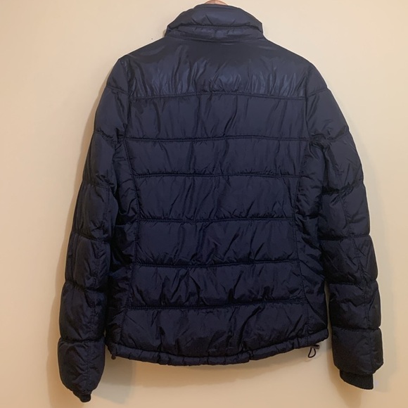 American Eagle Outfitters | Black Quilted Zip Snap Missing Hood Puffer Jacket L - Picture 17 of 17